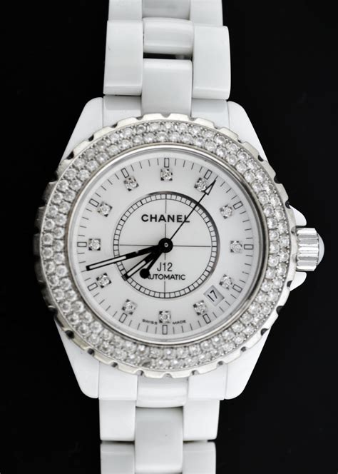 cheap chanel white watch|chanel white watch with diamonds.